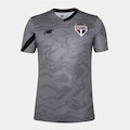 Camisa de Goleiro do São Paulo 2024/25 New Balance Masculina CINZA ESCURO/PRETO