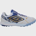 Chuteira Society Adulto Umbro Adamant Kintsugi BRANCO/AZUL
