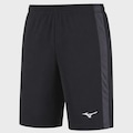 Bermuda Mizuno Root Mesh 2 Masculina PRETO/CINZA