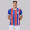 Camisa do Bahia Tricolor Escudo Listrada Masculina AZUL