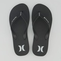 Chinelo Hurley Icon Logo Masculino PRETO