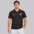 Camisa Polo Sport Recife 26/27 Viagem Jogador Kappa Masculina PRETO