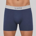 Cueca Boxer Lupo Algodão com Elastano Masculina AZUL ESCURO