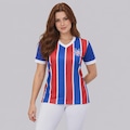 Camisa do Bahia Tricolor 2026 Listrada Feminina AZUL