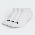 Meia adidas Essentials Cushioned Cano Baixo 3 Pares - Unissex BRANCO