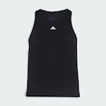 Camiseta Regata adidas Treino Básica 3 Listras Poliamida Feminina PRETO