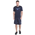 Opção de cor AZUL de Bermuda Mizuno Run Bird Masculina