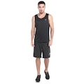 Opção de cor PRETO/CINZA de Bermuda Mizuno Run Bird Masculina