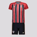 Kit Uniforme do São Paulo II 2025/26 s/nº New Balance Infantil VERMELHO