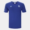 Camisa do Santos 2024 s/n° Concentração Umbro Masculina AZUL ESCURO