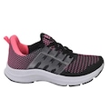 Tênis Feminino Esportivo Caminhada Academia Corrida Musculação PRETO/ROSA
