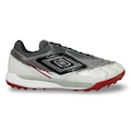 Chuteira Society Adulto Umbro Adam Master Class Pro Bump Shark CINZA/PRETO/VERMELHO
