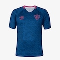 Camisa do Fluminense Aquecimento 2025/26 Umbro Masculina AZUL/ROSA
