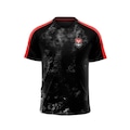 Camisa do Flamengo Vein Futebol Infantil Braziline PRETO