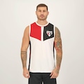 Camiseta Regata do São Paulo Brevity Braziline Masculina BRANCO