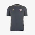 Camisa Polo do São Paulo 2025/26 Viagem New Balance Masculina CINZA