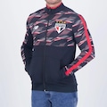 Jaqueta do São Paulo Pré-Jogo 2024 New Balance Masculina PRETO/VERMELHO