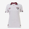 Camisa do Fluminense II 2022/23 Atleta Umbro Feminina BRANCO/VINHO