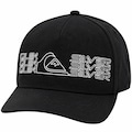 Boné Masculino Quiksilver Big Block - Aba Curva PRETO
