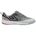 Chuteira Futsal Adulto Umbro Pro 5 Bump Shark CINZA/VERMELHO