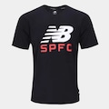 Camiseta do São Paulo Casual New Balance Masculina PRETO
