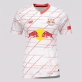 Camisa RB Bragantino I 2023/24 Torcedor New Balance Feminina BRANCO
