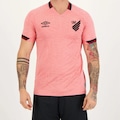 Camisa do Athletico Paranaense Outubro Rosa 2022/23 Umbro Masculina ROSA