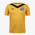 Camisa do Santos III 2024 s/n° Torcedor Umbro Masculina AMARELO/PRETO