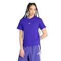 Camiseta adidas M/C Lisa Essentials Feminina ROXO/BRANCO