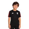 Camisa adidas Flamengo DNA Infantil PRETO