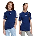Camiseta adidas Essentials 3 Stripes Infantil AZUL ESCURO