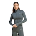 Jaqueta adidas Optime Essentials Zíper Feminina CINZA