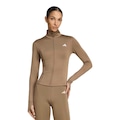 Jaqueta adidas Optime Essentials Zíper Feminina MARROM