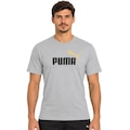 Camiseta Puma Ess 2 Color No. 1 Logo Masculina CINZA