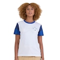 Camisa do Cruzeiro Braziline Brilhar Feminina BRANCO