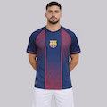 Camisa do Barcelona Desporto Masculina AZUL ESCURO