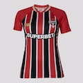 Camisa do São Paulo II 25/26 Torcedor New Balance Feminina VERMELHO