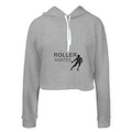 Opção de cor CINZA de Moletom Cropped Ragor Patins Macio Confortável Feminino
