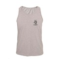 Opção de cor CINZA de Camiseta Regata Masculina Algodão Lince Estampada Verão Ragor