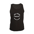 Opção de cor PRETO de Camiseta Regata Masculina Algodão Jiu Jitsu Arm Lock Básica