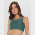 Top Alça Reta Larga BODYFORSURE Camouflage - Feminino VERDE ESCURO