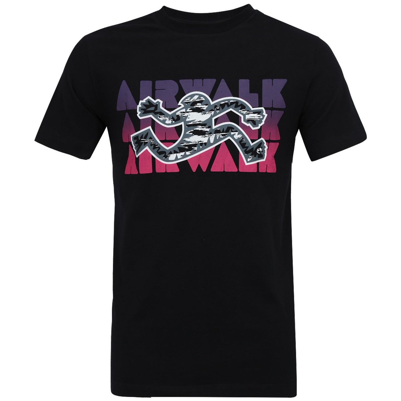 Airwalk Camiseta Masculina De Manga Curta, Preto, P