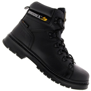 Bota De Trabalho Bradok Couro Crazy Horse - Cano Alto E Solado Borracha
