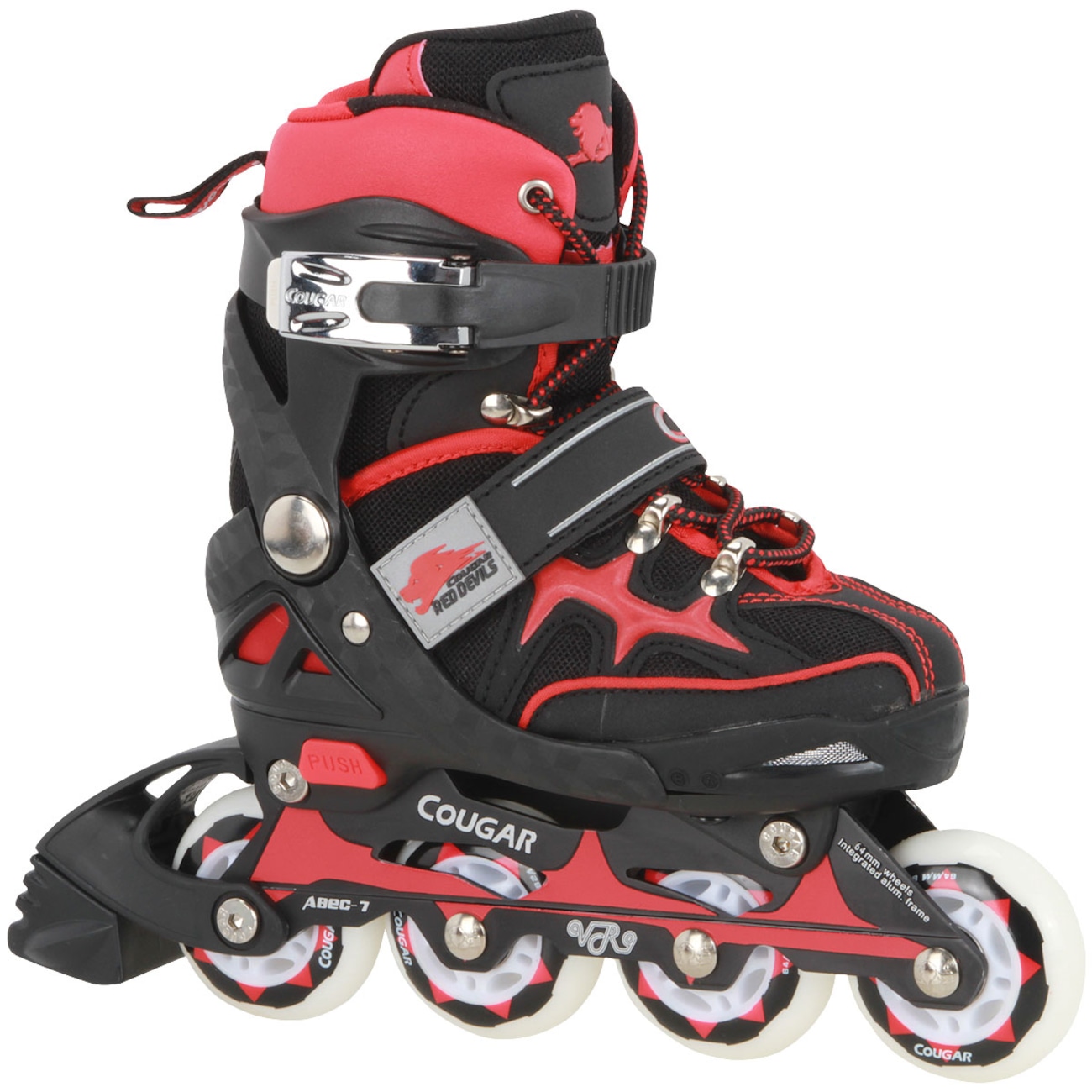 Patins Oxer Cougar Red Devils CR3 - In Line - Fitness - ABEC 7