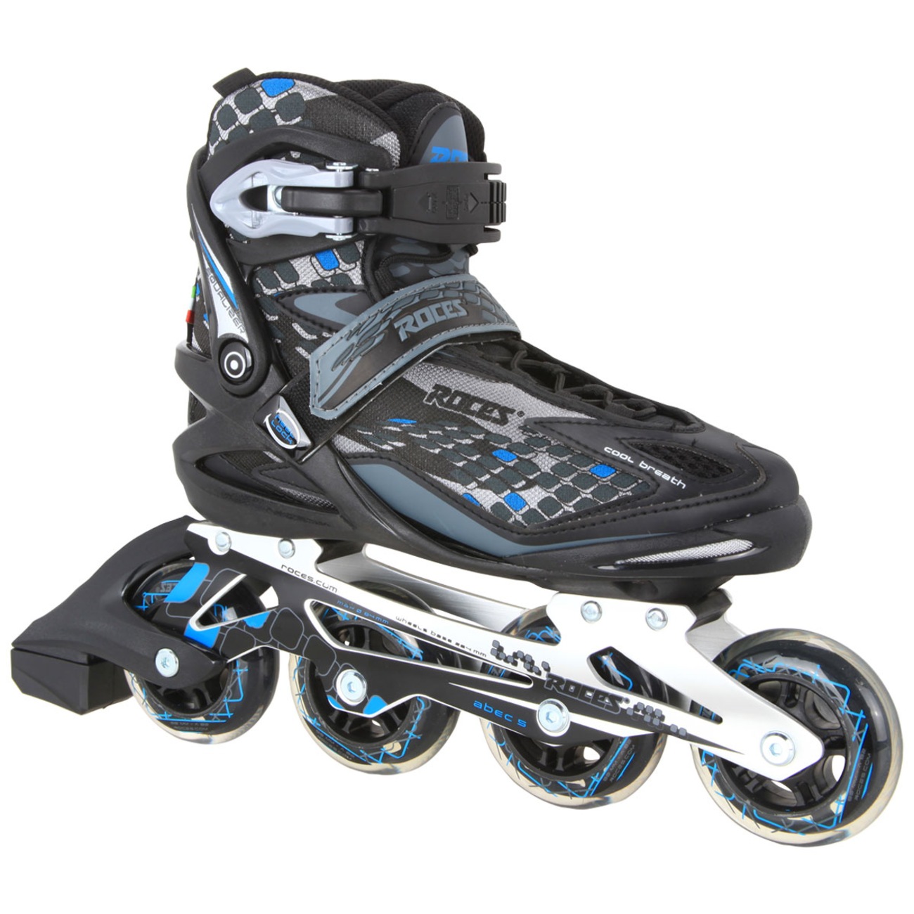Patins Roces Patins Roces Equalizer - In Line - Fitness - ABEC 5 - Base de Alumínio ...