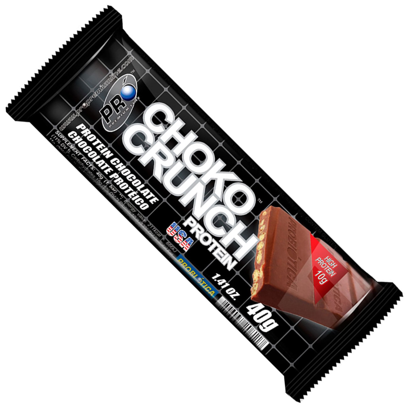 Choko Crunch – Sabor Chocolate - Caixa com 12 Unidades de 40g cada