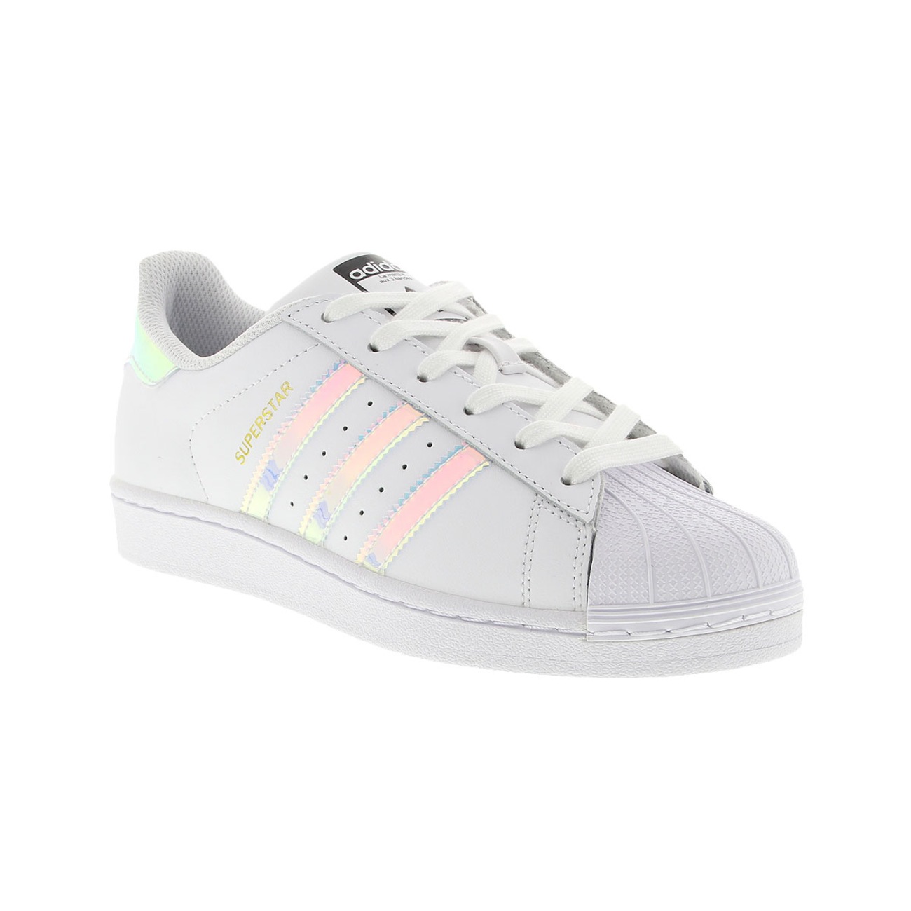 Tênis Adidas Infantil Superstar Iridescent Preto BY2186