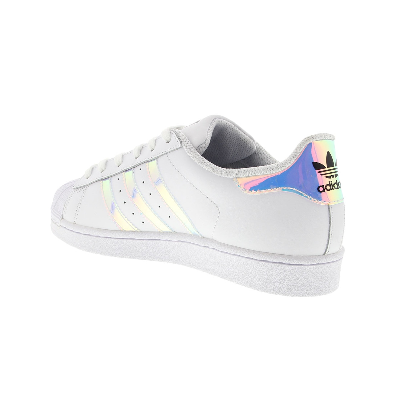 Tênis Adidas Infantil Superstar Iridescent Preto BY2186