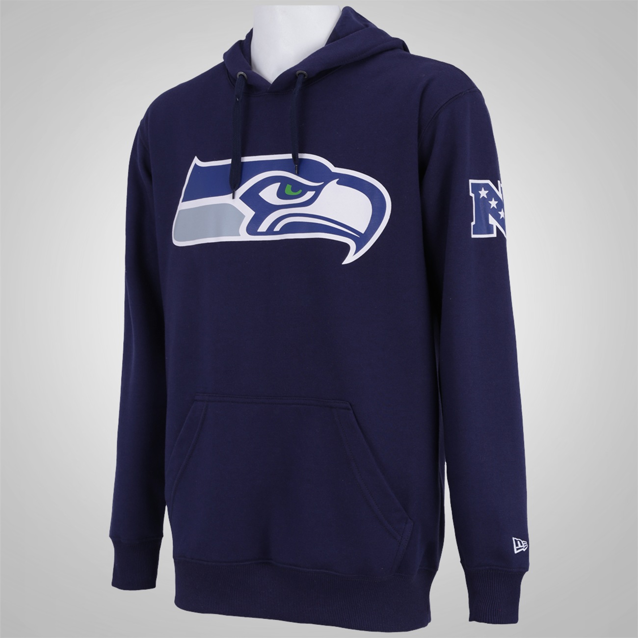 seahawks zip moletom com capuz