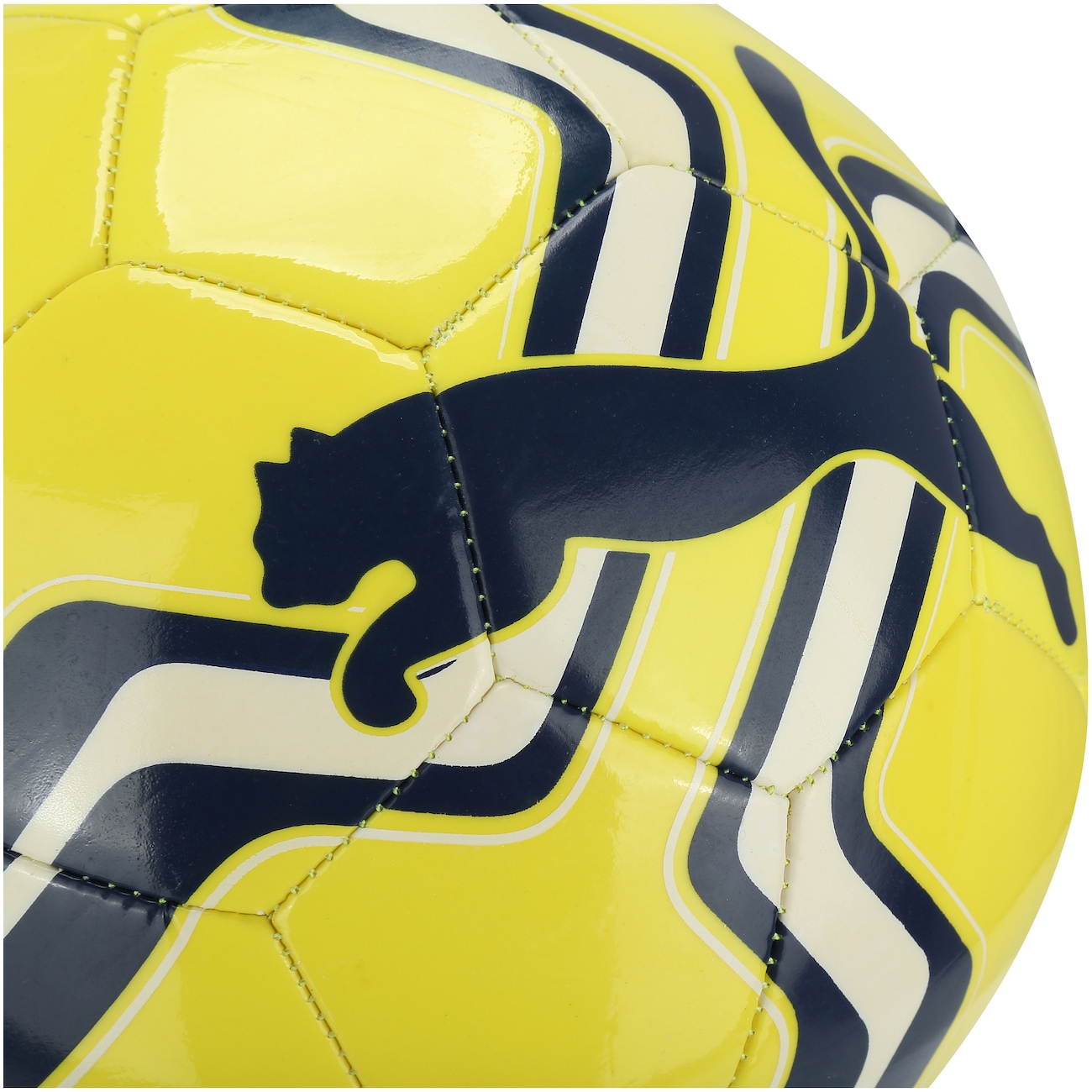 Bola Futebol De Campo Puma Big Cat 5 - Amarelo E Preto - UNISPORT